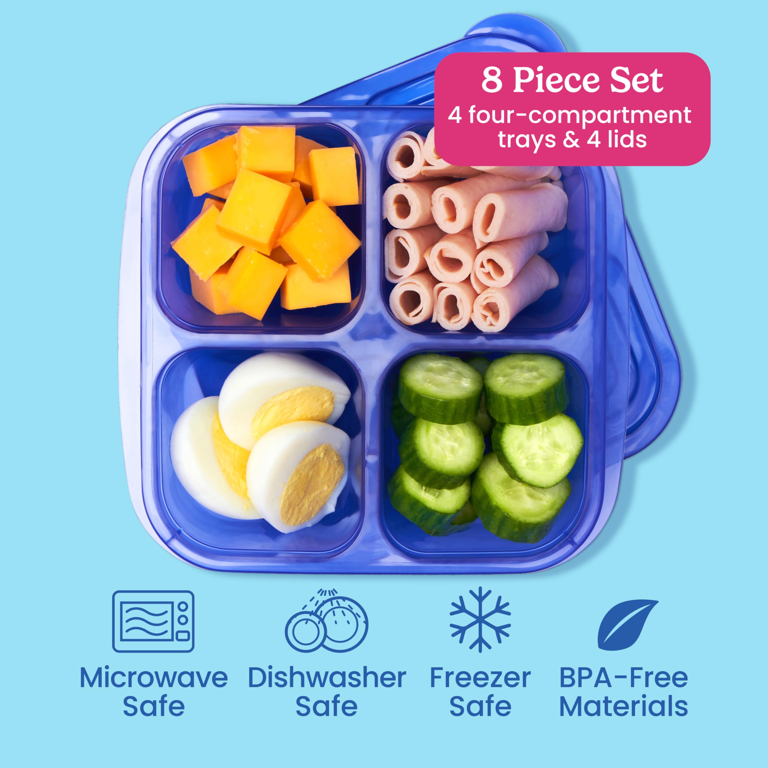 Bentgo EasyBoxes apilables para ahorro de espacio en la cocina.