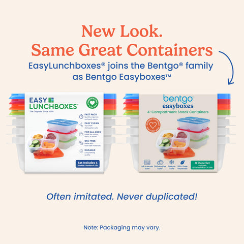 Bentgo Easyboxes aptos para lavavajillas, microondas y congelador.
