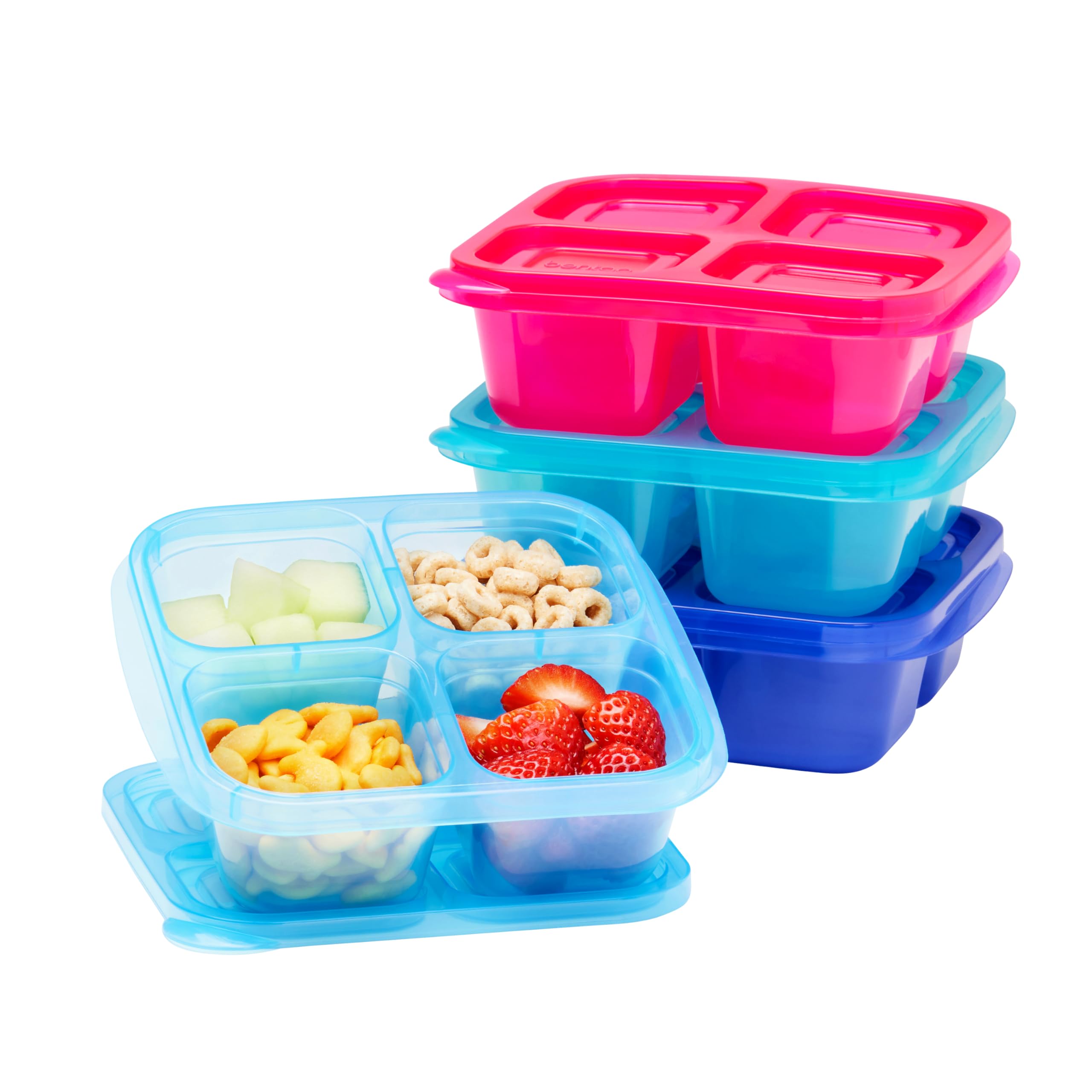 Bentgo EasyBoxes con 4 compartimentos para meriendas y porciones equilibradas.