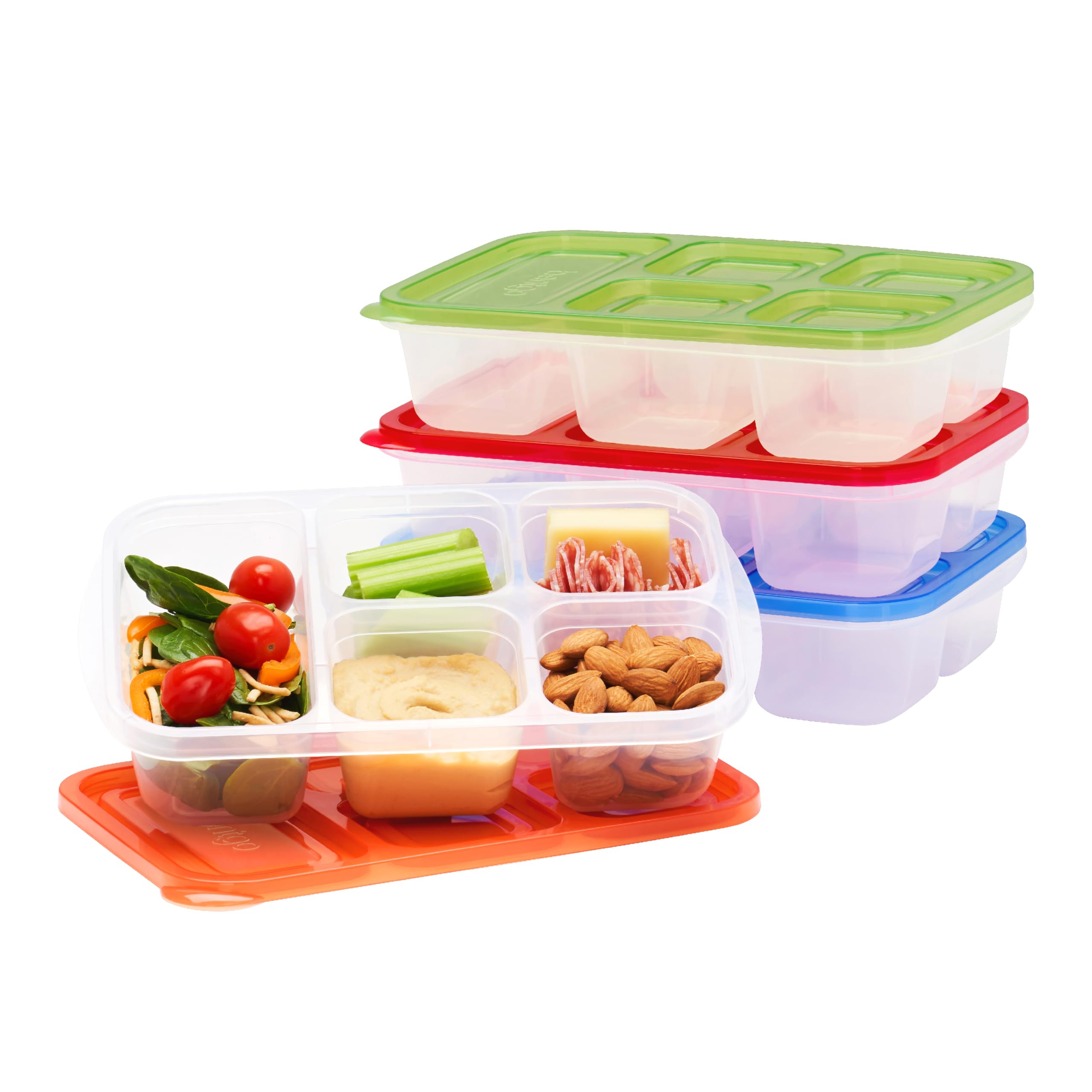 Bentgo Easyboxes, caja de almuerzo 5 compartimentos para porciones equilibradas