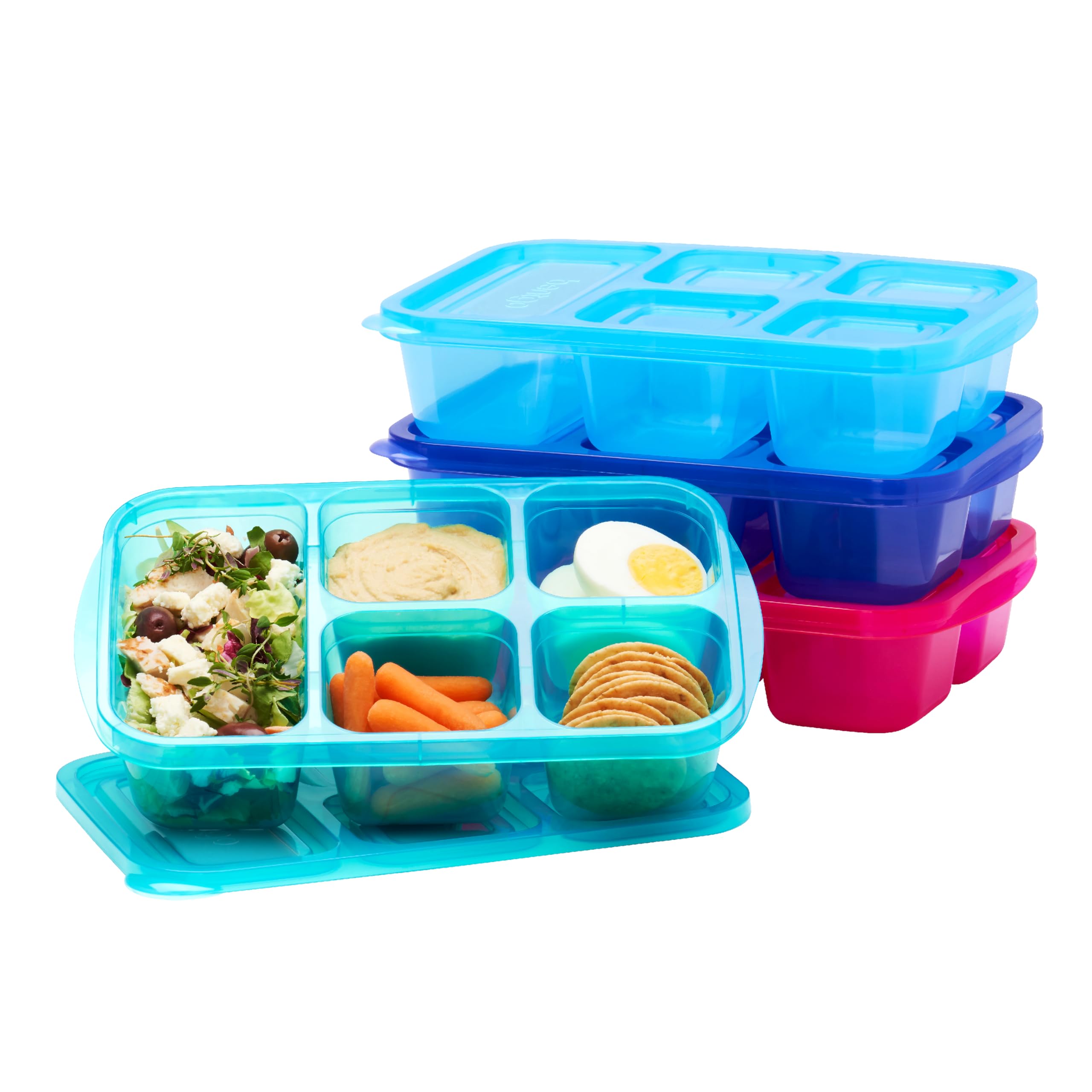 Bentgo Easyboxes muestra contenedores de 5 compartimentos para porciones equilibradas en cada comida