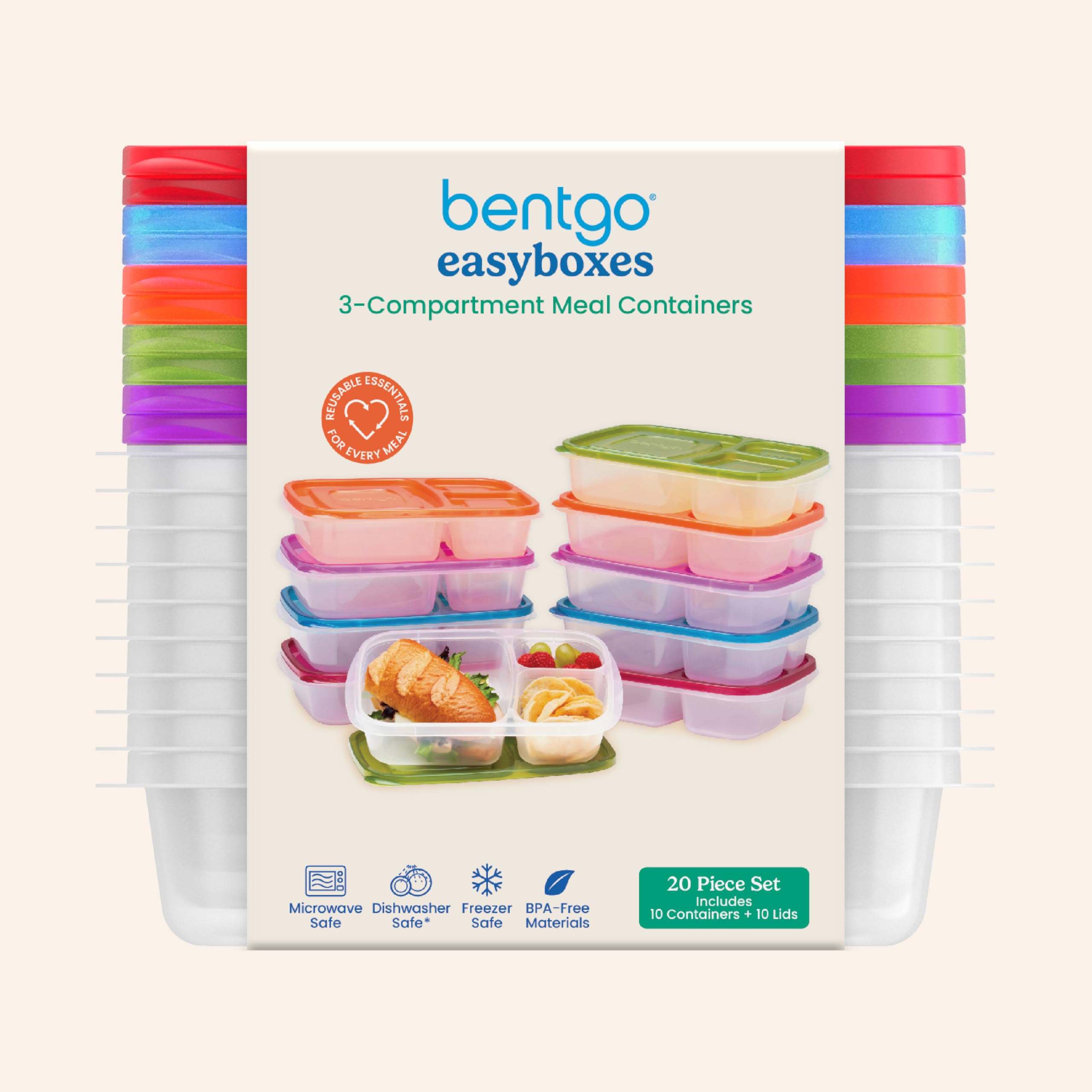Bentgo Easyboxes diseño original facilita apilar y organizar la despensa.