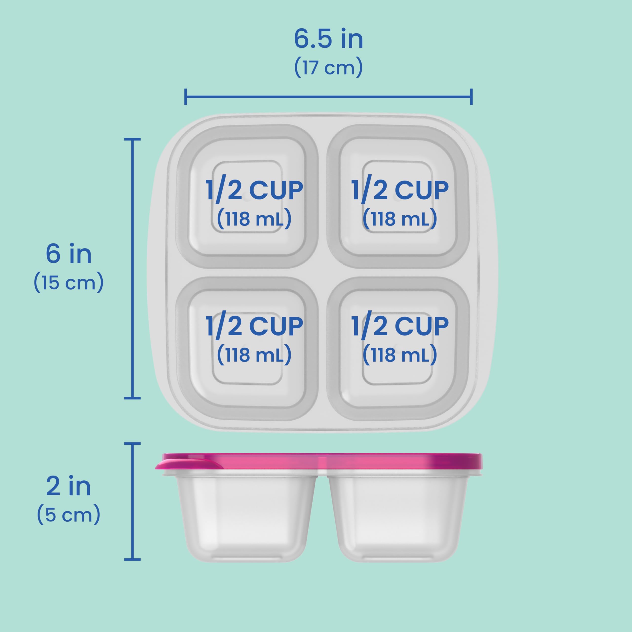 Bentgo Easyboxes, juego de 8 piezas para preparación de comidas.
