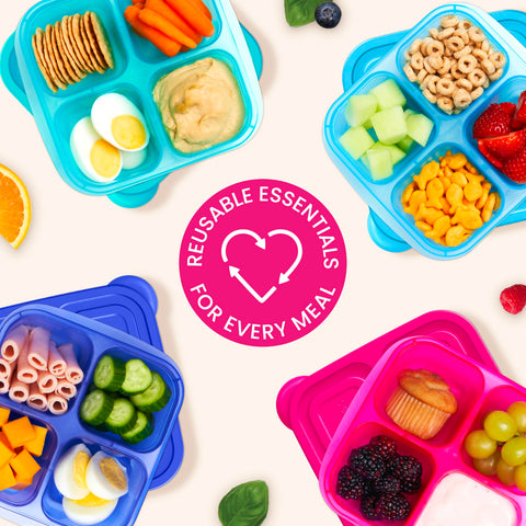 Bentgo EasyBoxes perfecto para meriendas escolares y almuerzos variados.