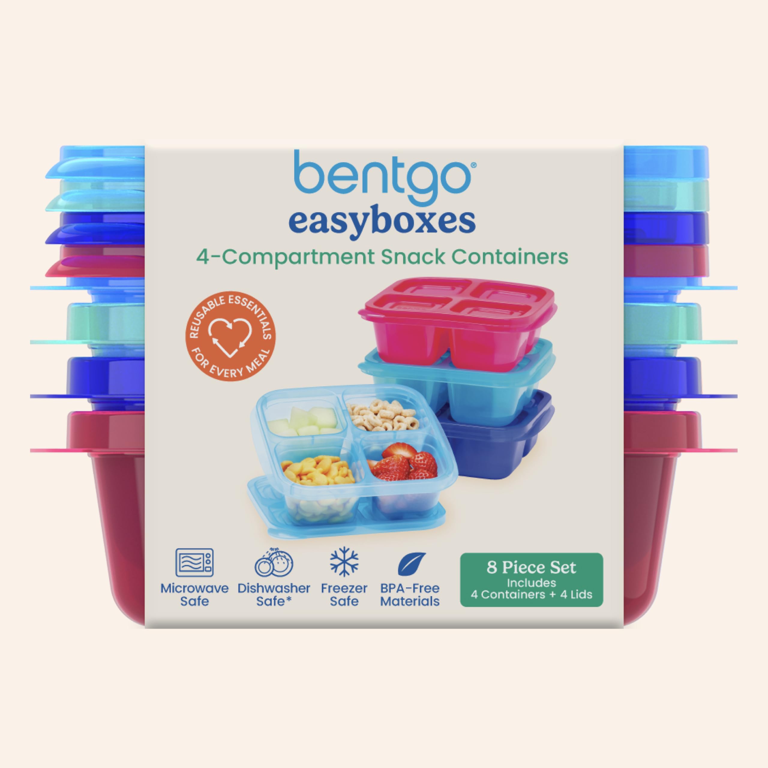 Bentgo EasyBoxes en la cocina facilita porciones controladas para la familia.