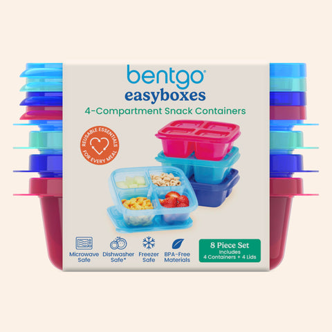 Bentgo EasyBoxes en la cocina facilita porciones controladas para la familia.