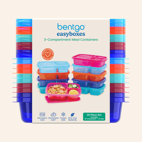 Uso versátil Bentgo Easyboxes para escuela y trabajo, organiza las comidas.