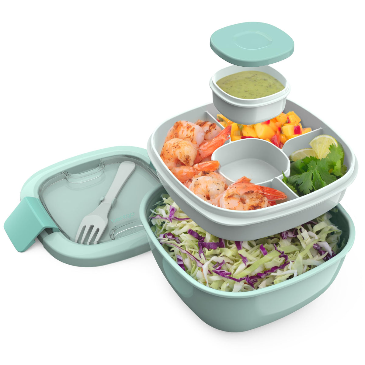 Bentgo ensalada contenedor 54 onzas cuenco para almuerzos frescos.