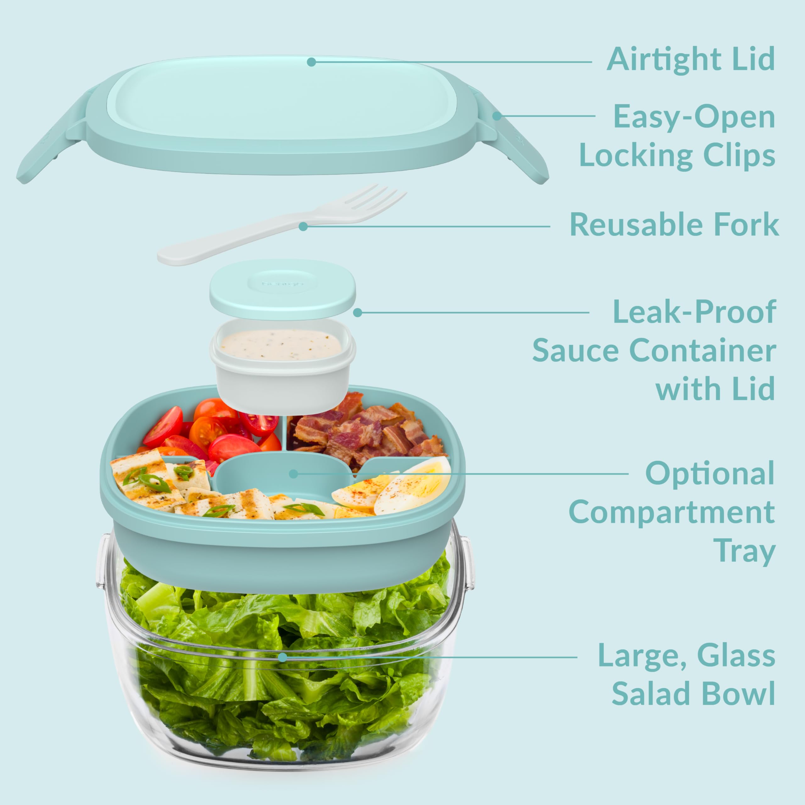 Bentgo Glass: apto para lavavajillas para una limpieza sencilla.