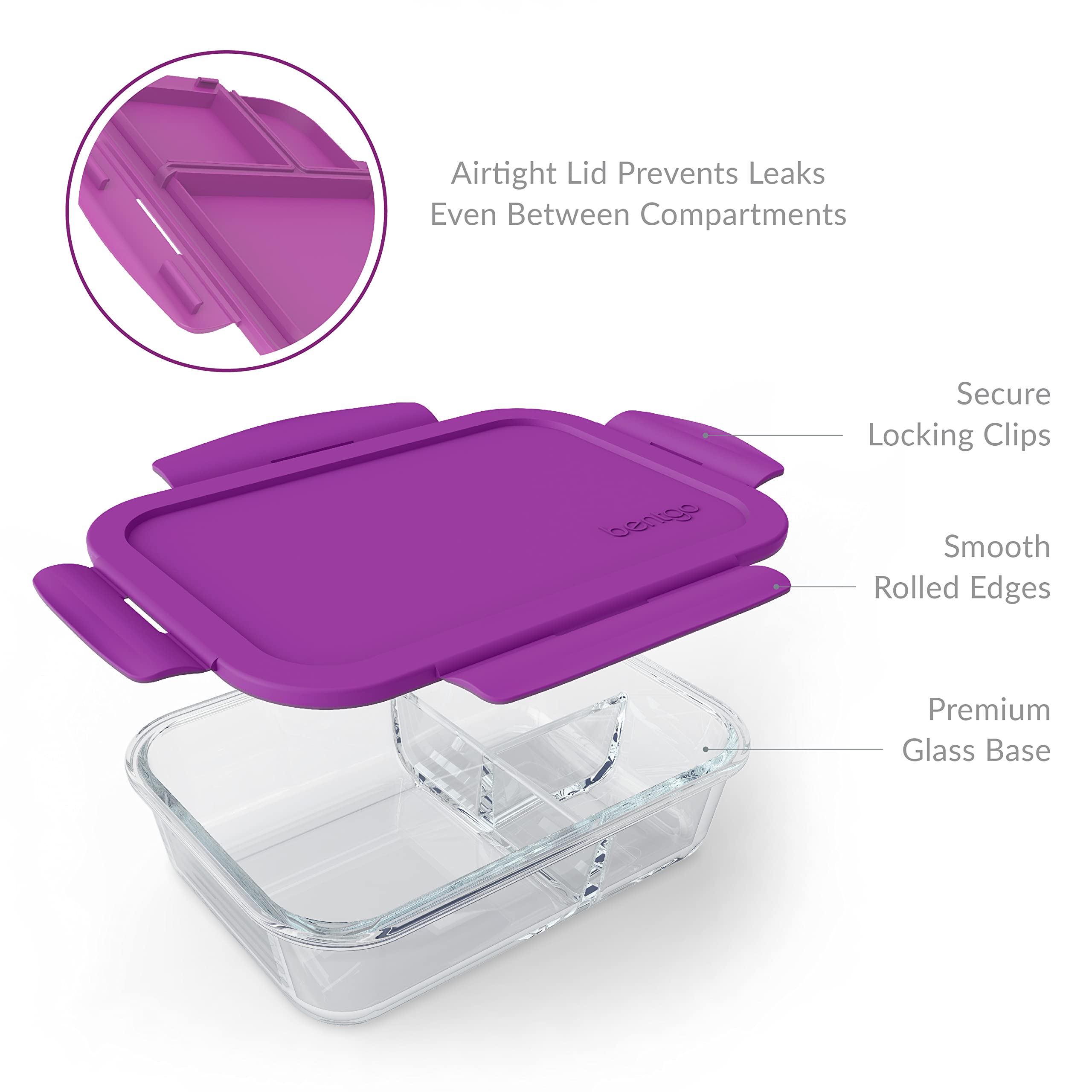 Bentgo Glass caja de almuerzo ideal para llevar al trabajo o la escuela.