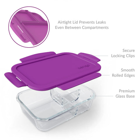 Bentgo Glass caja de almuerzo ideal para llevar al trabajo o la escuela.