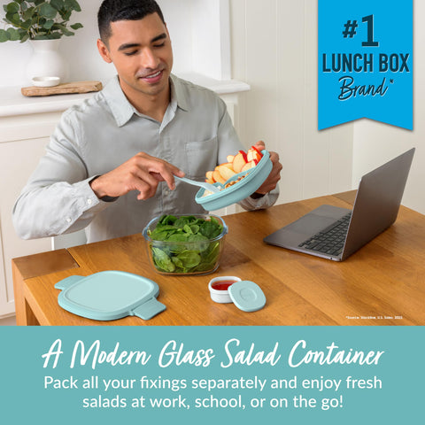 Bentgo Glass: compartimentos tipo Bento para separar ingredientes y evitar mezclas.
