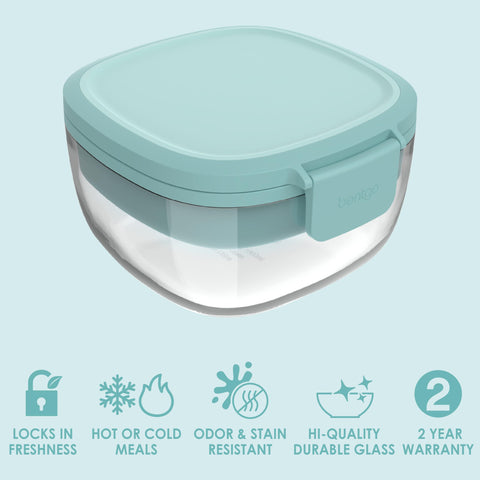 Bentgo Glass: contenedor de salsa de 3 onzas para aderezos prácticos.