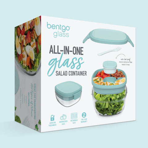 Bentgo Glass: tenedor reutilizable incluido para comer en movimiento.