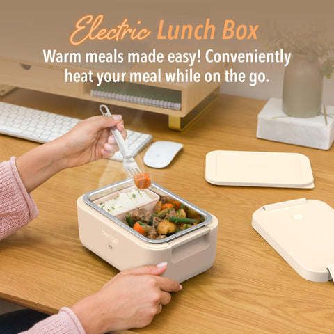 Bentgo Heat fiambrera eléctrica interior de acero inoxidable para comidas limpias