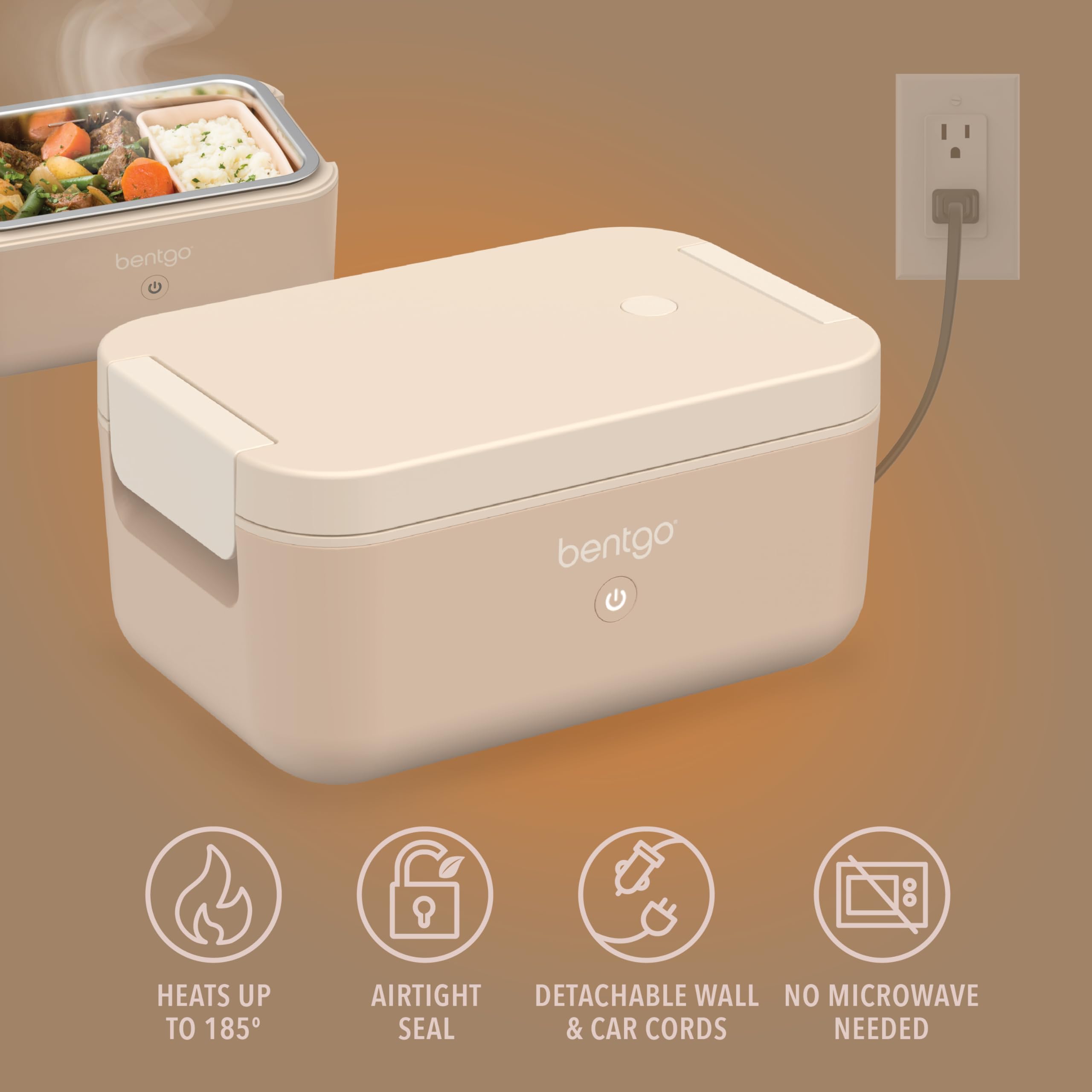 Bentgo Heat fiambrera eléctrica tapa de silicona hermética