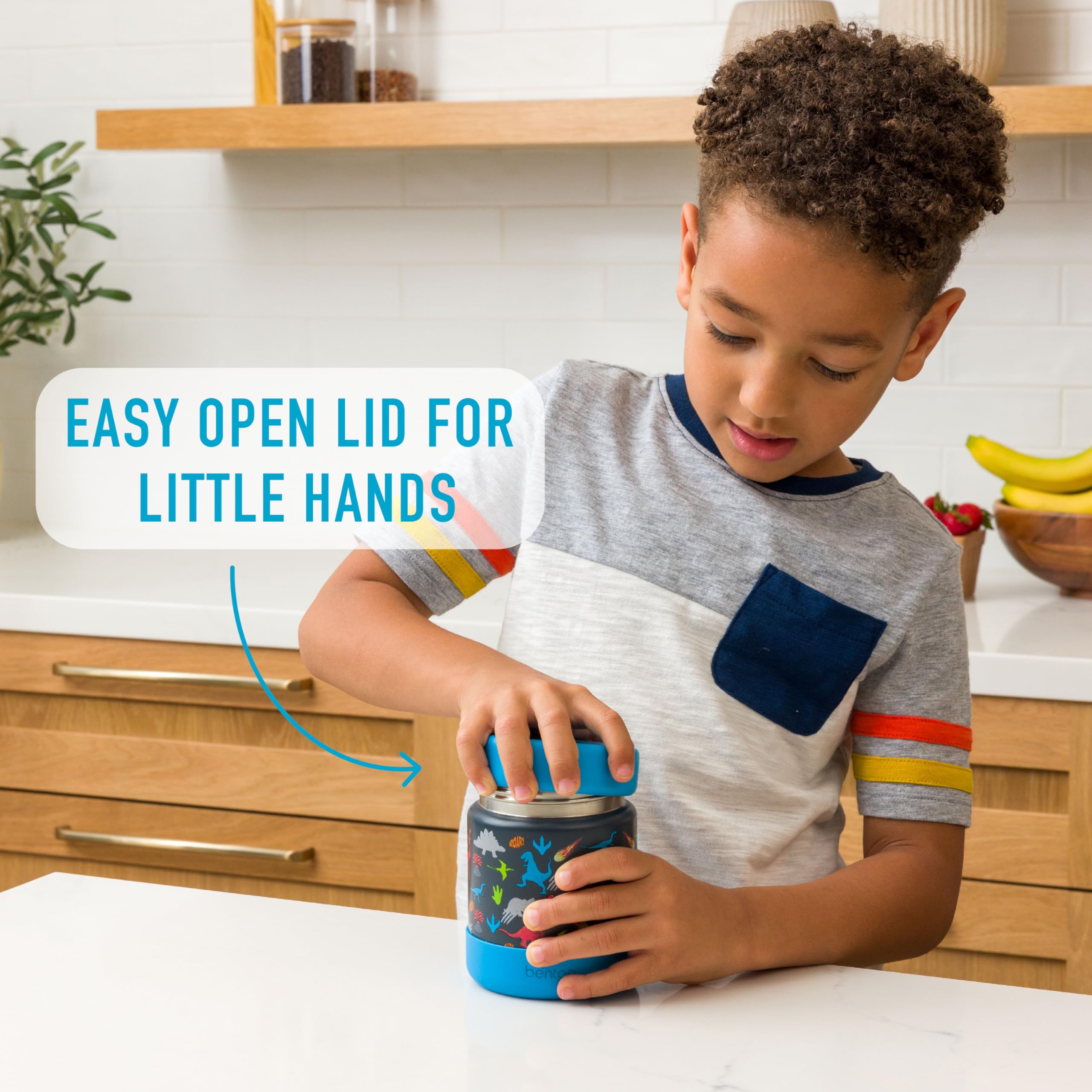 Aislamiento doble de Bentgo Kids para mantener la comida caliente o fría.