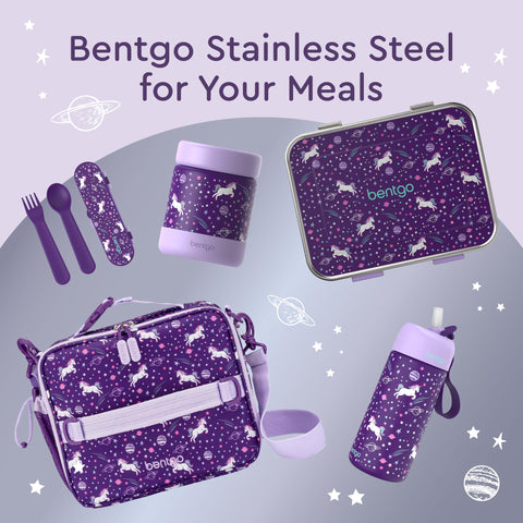 Bentgo Kids frasco apto para lavavajillas en la rejilla superior.