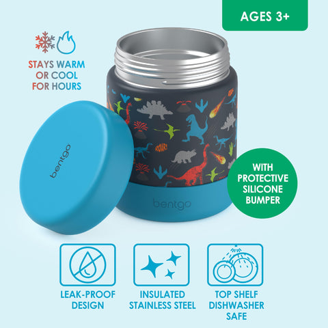 Protección de silicona interior en Bentgo Kids para prevenir caídas.