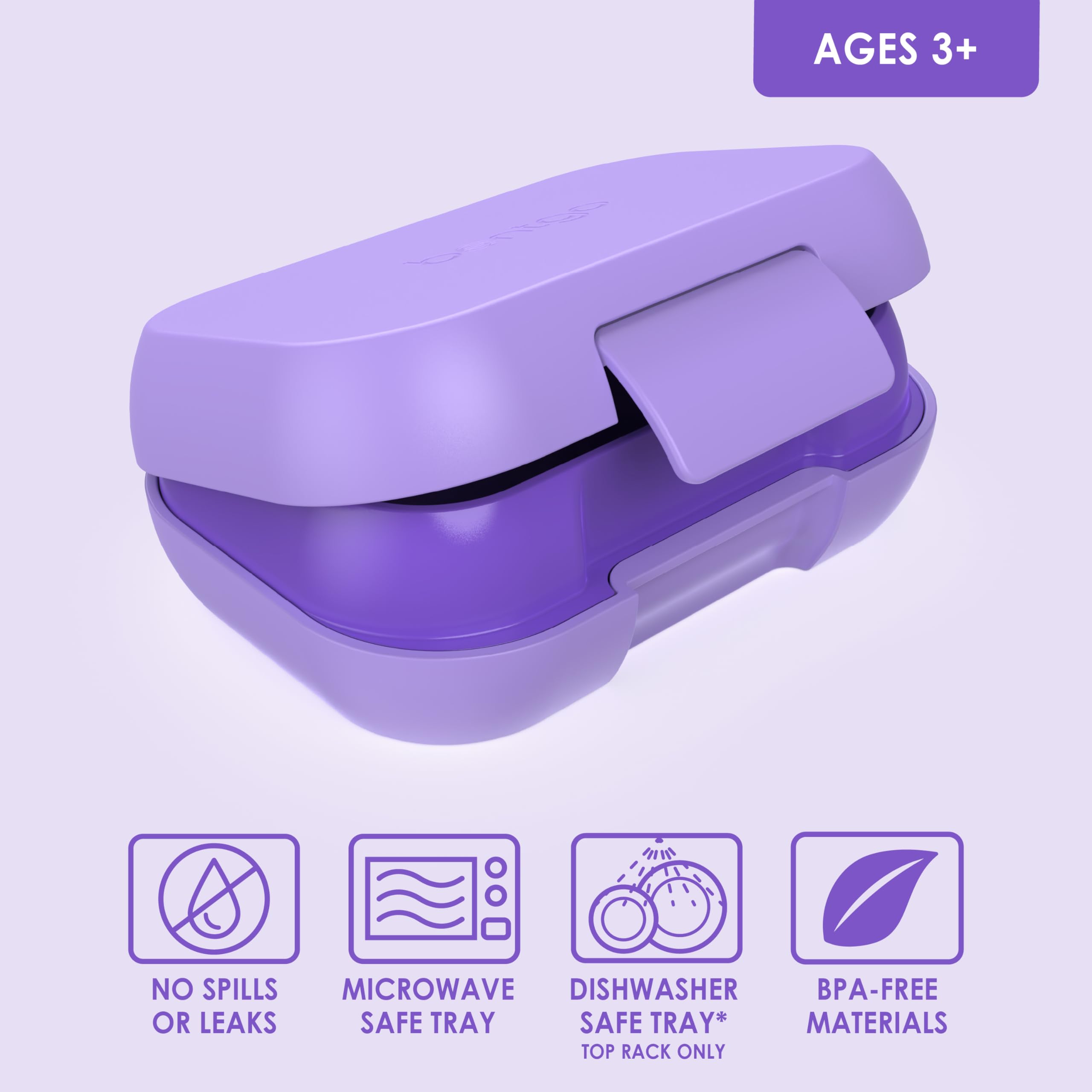 Bentgo Kids Snack con capacidad de 1 taza y ½ taza.