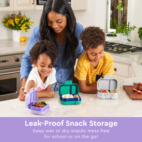 Bentgo Kids Snack apertura fácil para manos pequeñas.