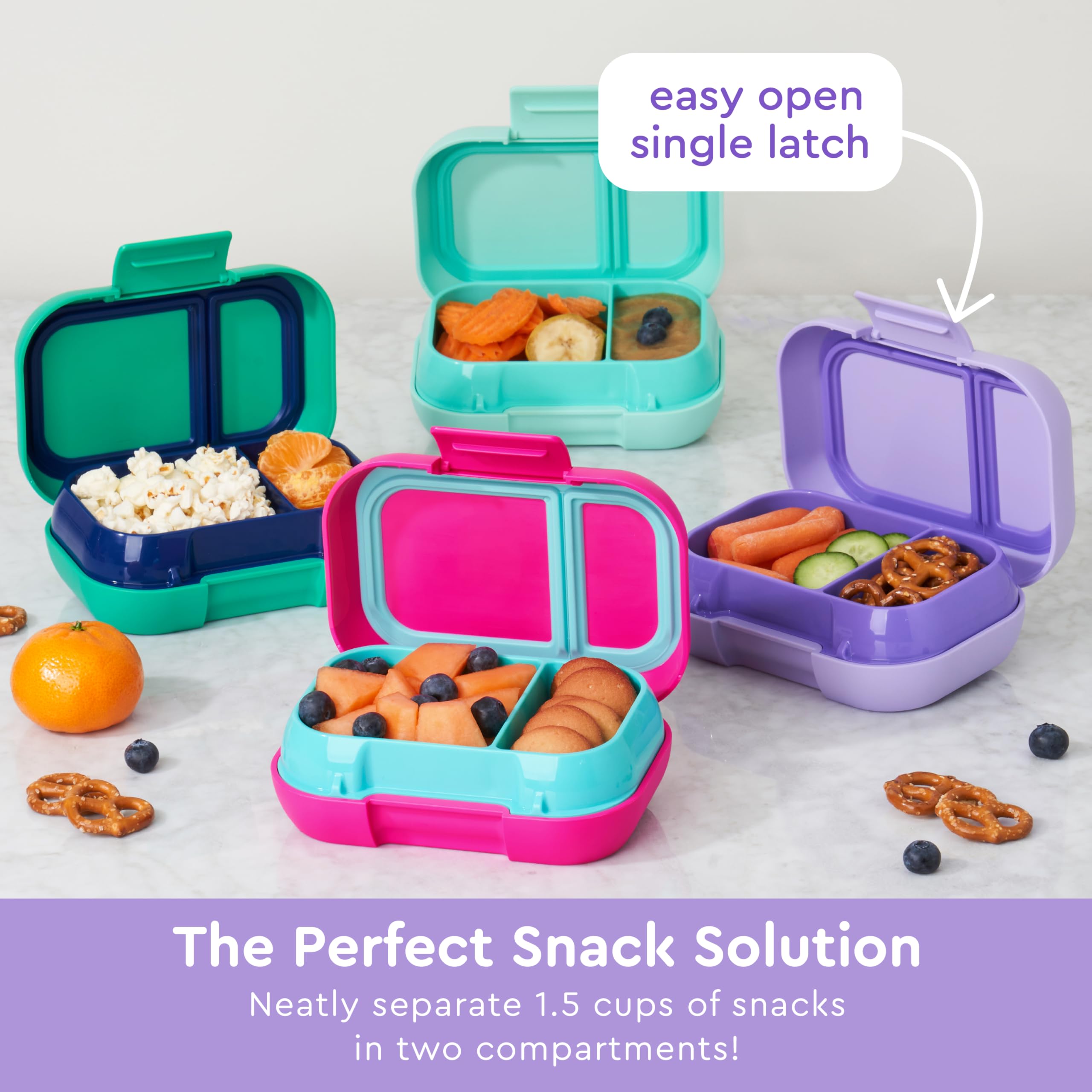 Bentgo Kids Snack apto para lavavajillas, limpieza sencilla.