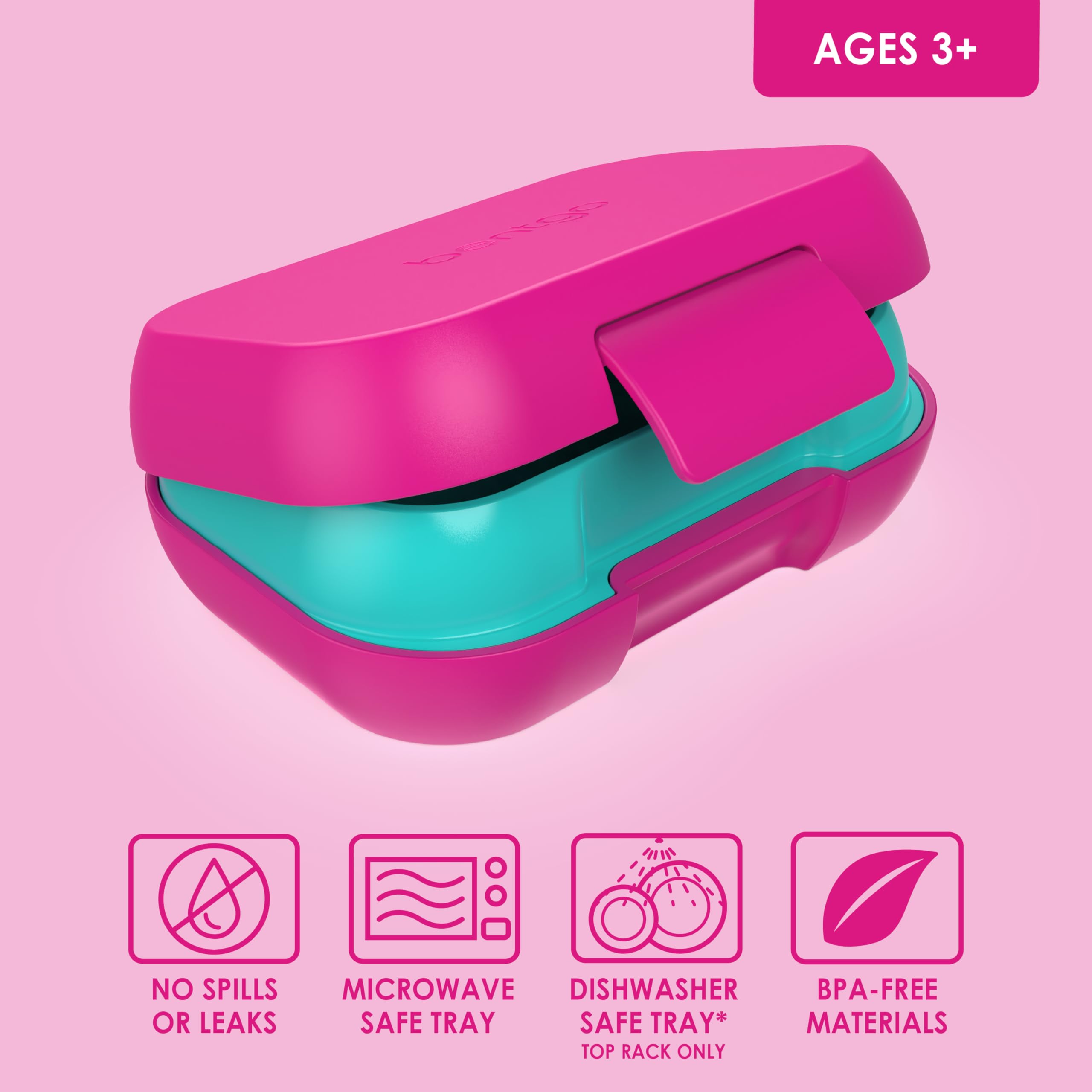 Bentgo Kids Snack apto para lavavajillas para limpieza rápida