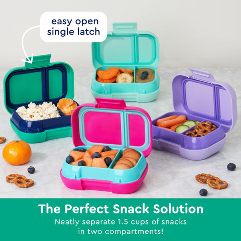 Bentgo Kids Snack: apto para microondas, refrigerador y congelador