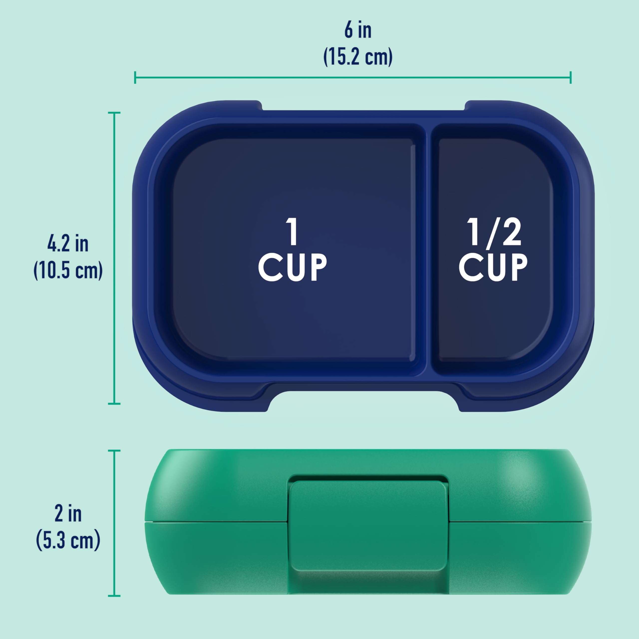 Bentgo Kids Snack: capacidad de 1,5 tazas para snacks variados