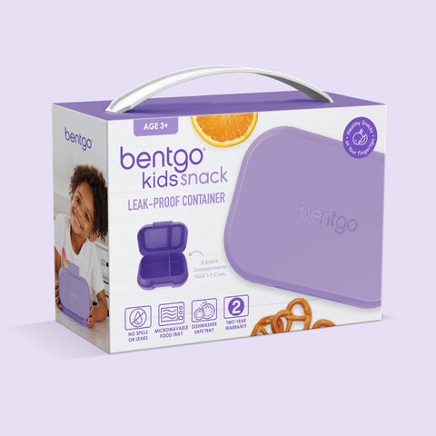 Bentgo Kids Snack color púrpura atractivo para niños.
