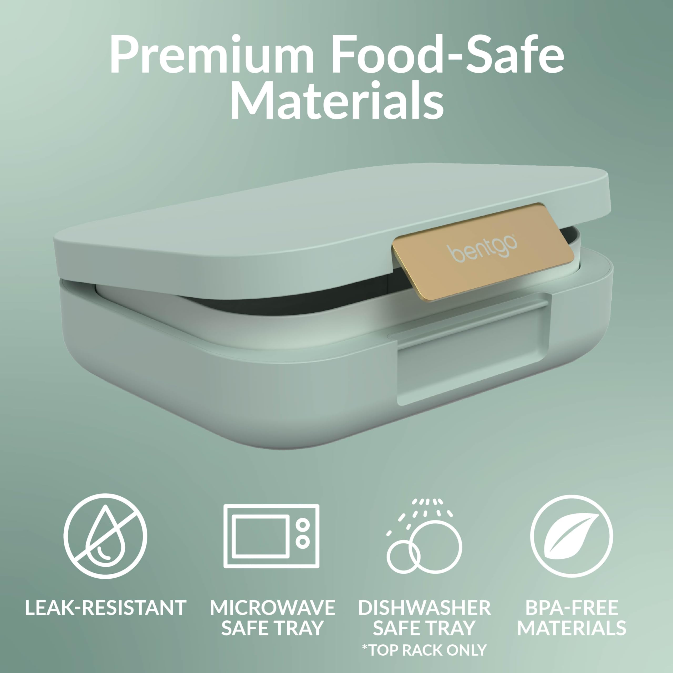 Bentgo Modern: bandeja removible apta para microondas para calentar comidas fácilmente.