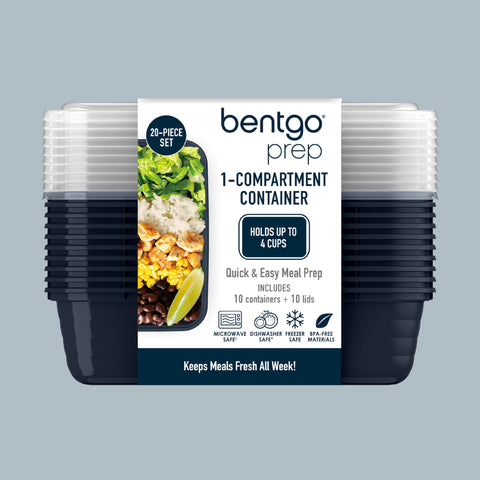 Bentgo Prep: almacenamiento apilable que optimiza el espacio del refrigerador.