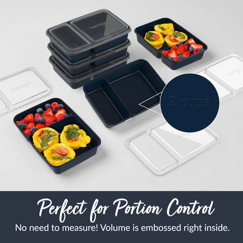 Bentgo Prep: aptos para lavavajillas en estante superior para limpieza fácil.