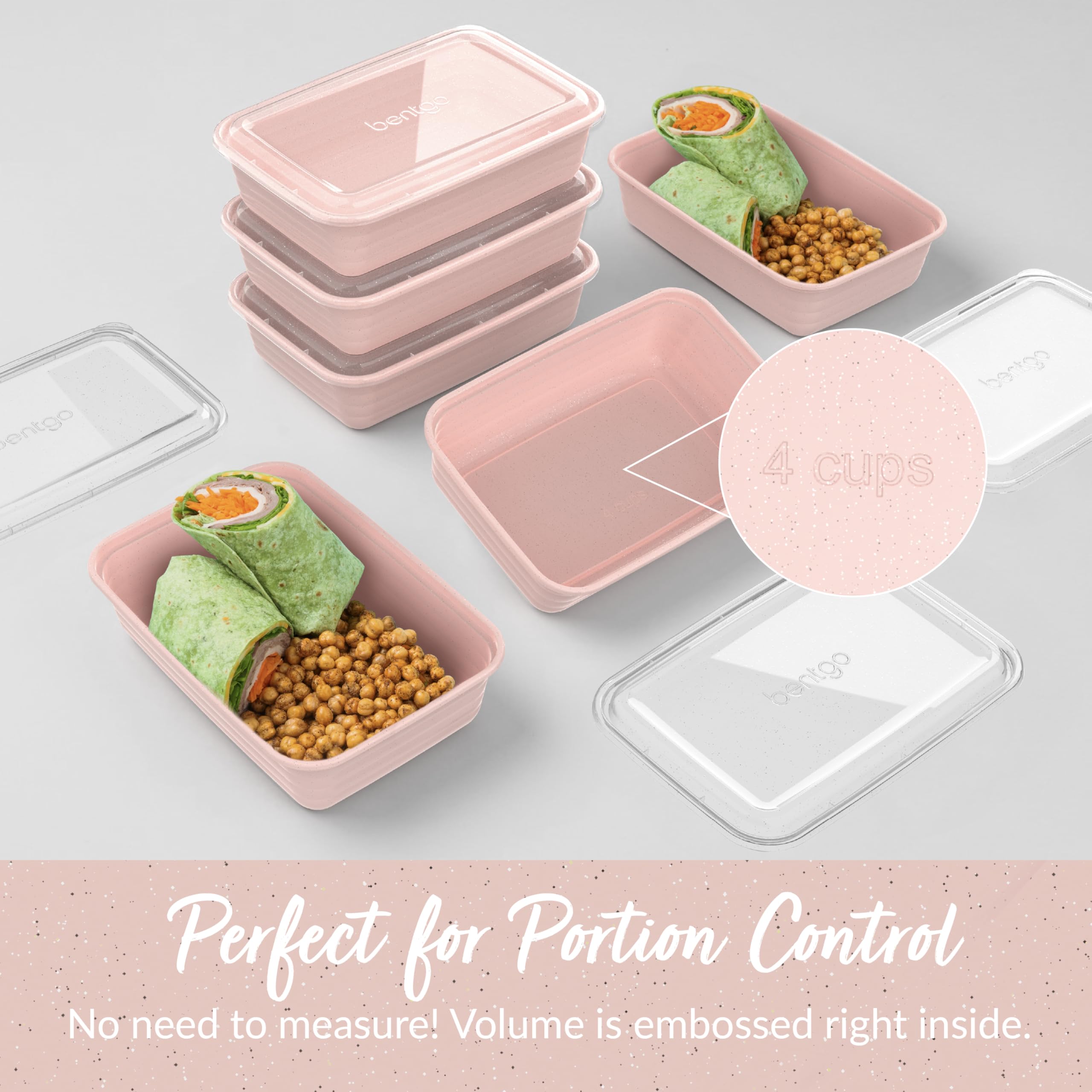 Bentgo Prep apto para microondas para calentar comidas rápidamente.