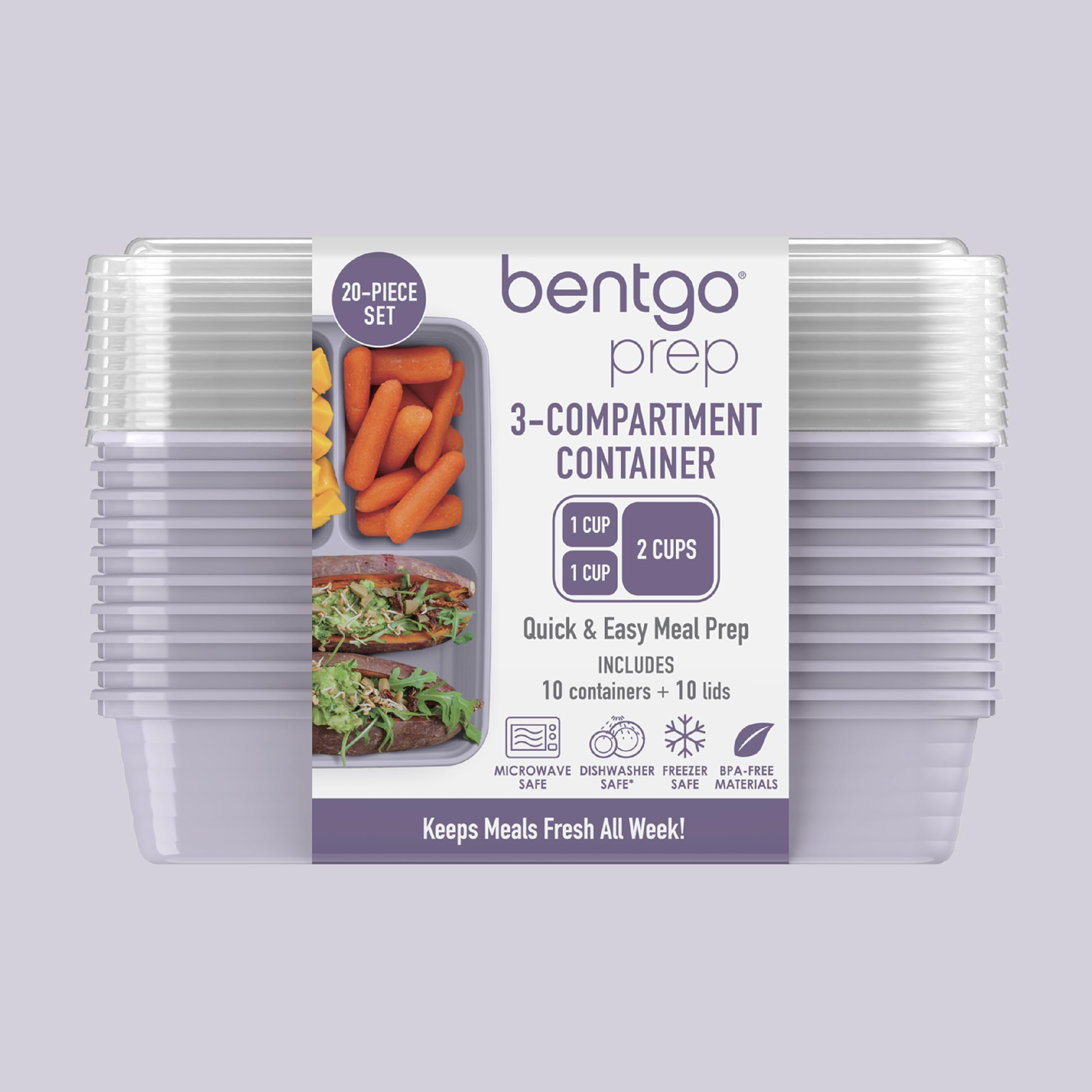 Bentgo Prep: diseño resistente y reutilizable para uso diario.