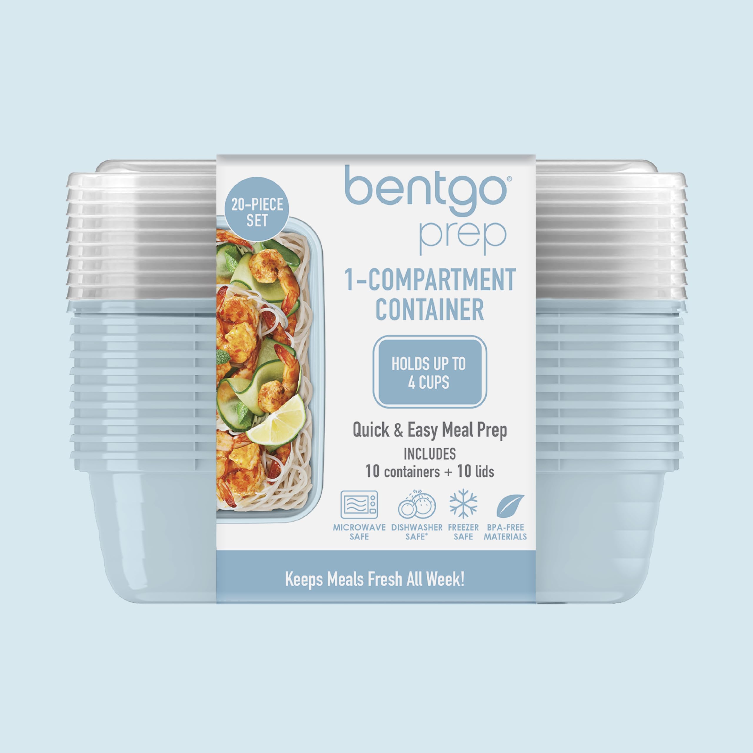 Bentgo Prep: almacenamiento en refrigerador ordenado para organizar la despensa.