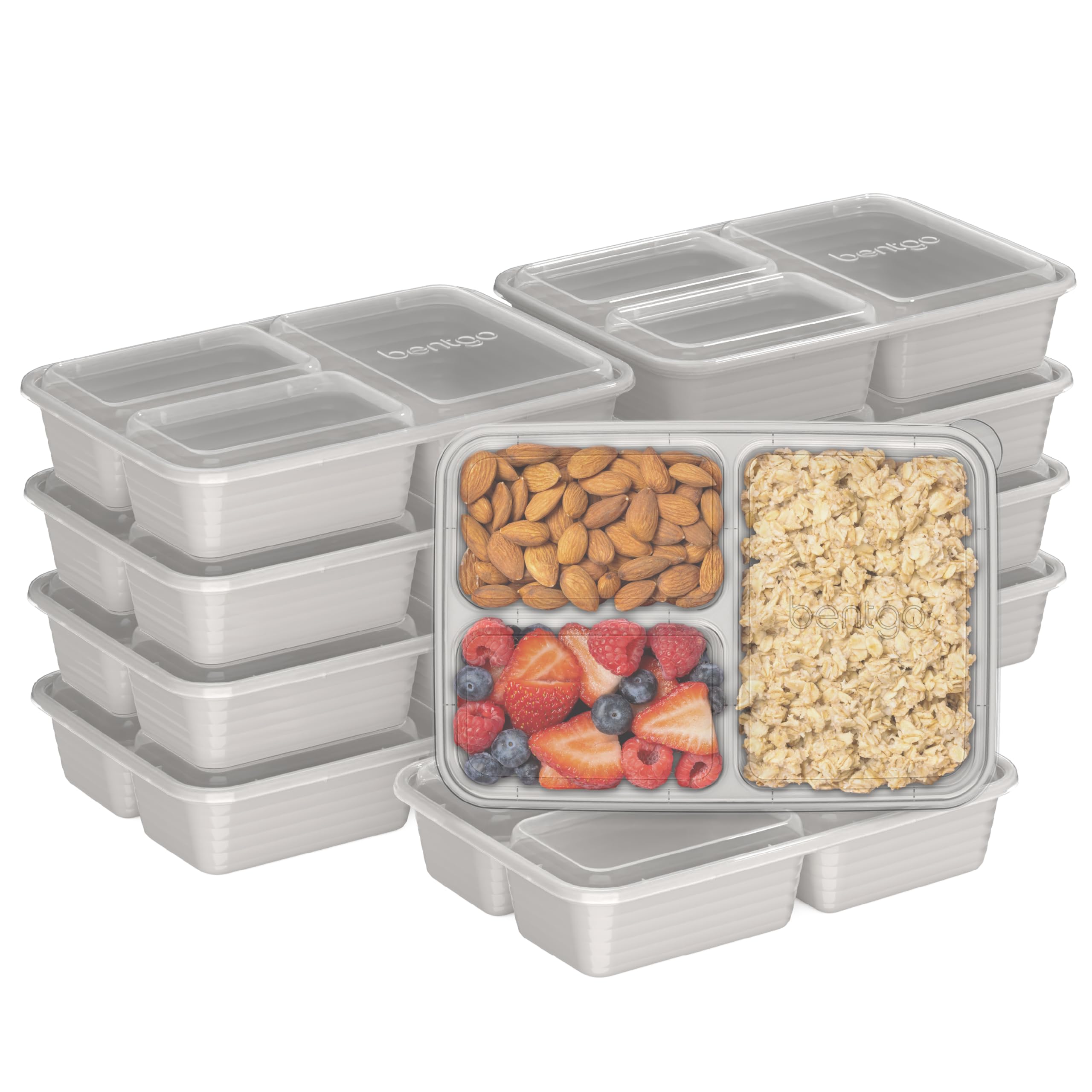 Conjunto Bentgo Prep de 20 contenedores con 3 compartimentos para comidas diarias