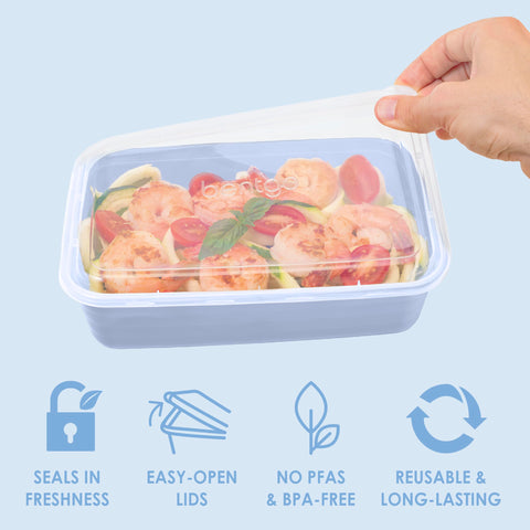 Bentgo Prep materiales libres de PFAS y BPA para uso duradero.