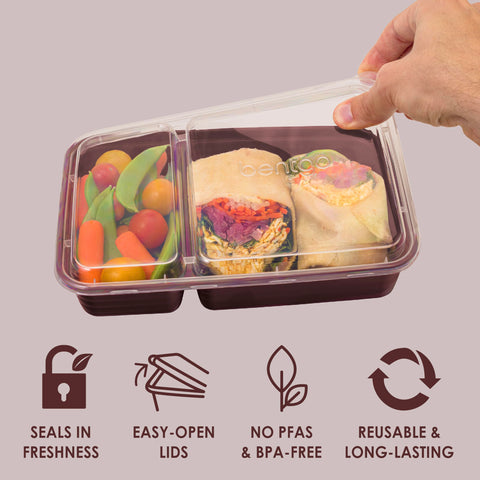 Bentgo Prep: materiales libres de BPA y PFAS para uso diario.