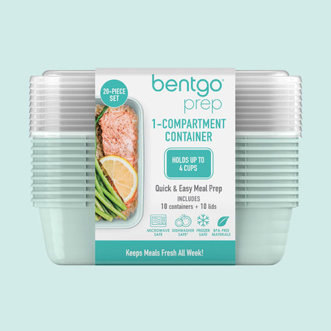 Bentgo Prep: sistema de sellado claro para mantener alimentos ordenados.