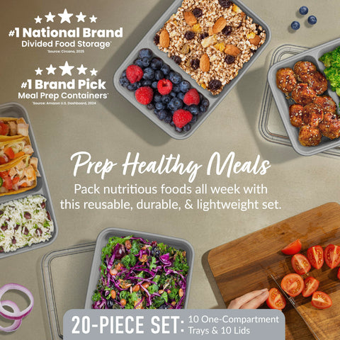 Bentgo Prep: tapas transparentes apilables para mantener la comida fresca.
