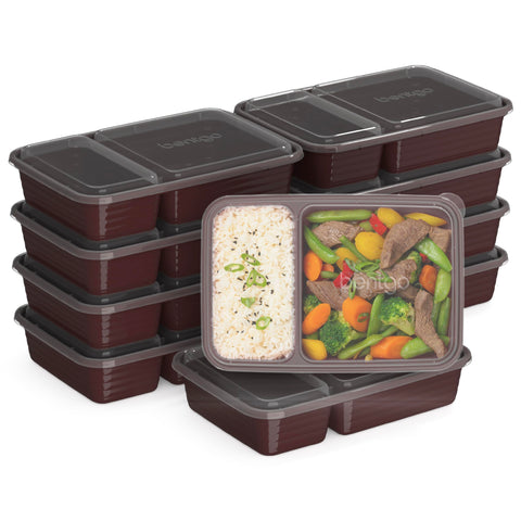 Bentgo Prep: conjunto de veinte recipientes de dos compartimentos para llevar comidas al trabajo.