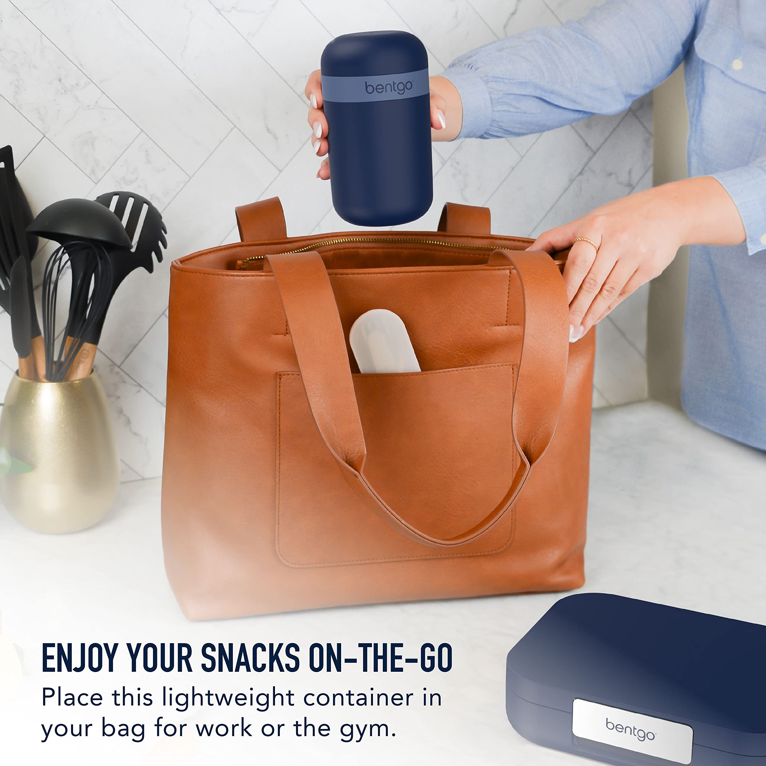 Bentgo recipiente con base de 2 tazas para porciones grandes
