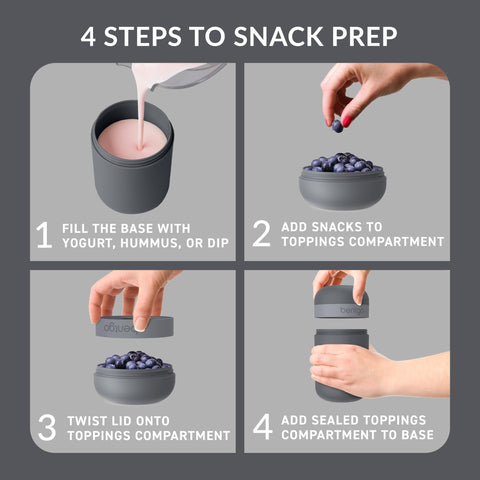 Bentgo Snack Cup, base de 2 tazas para porciones rápidas y combinaciones.