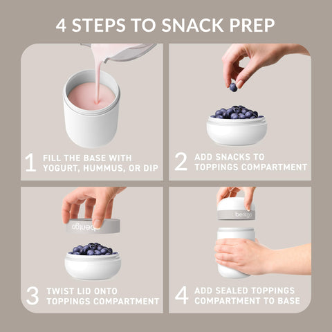 Bentgo Snack Cup base de dos tazas ideal para combinaciones de merienda