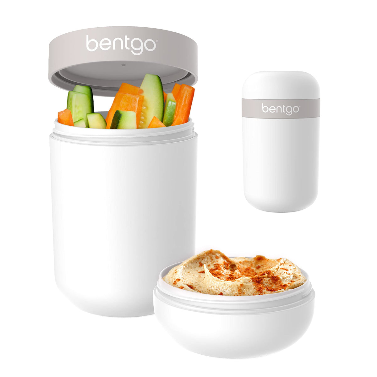 Bentgo Snack Cup con tapa doble-sellado para separar ingredientes