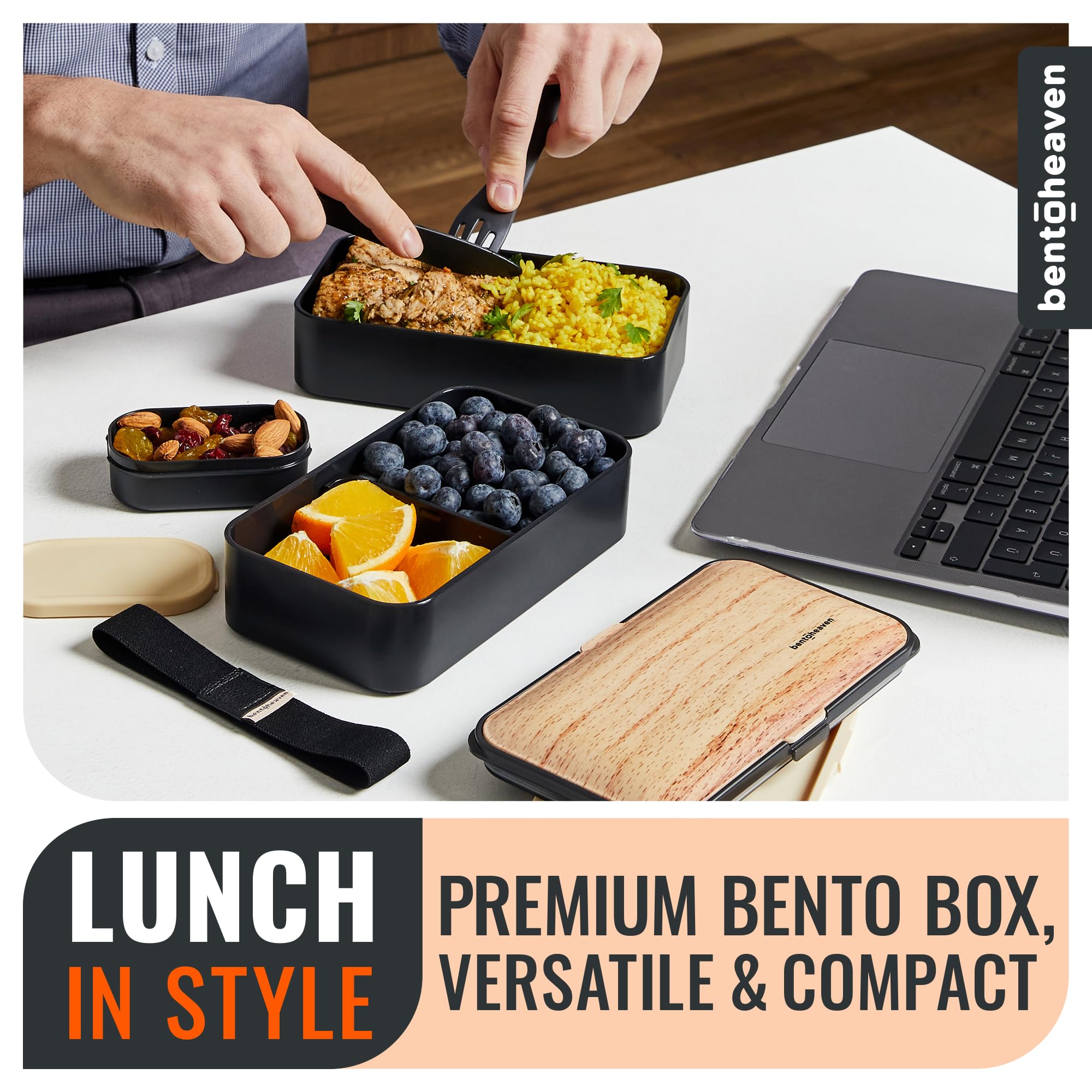 Bentoheaven caja de almuerzo con sello anti-fugas para evitar derrames