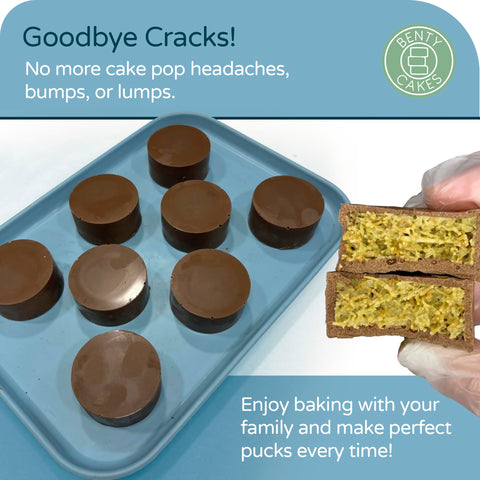 Benty Cakes: raspador de silicona para manejo limpio de moldes.