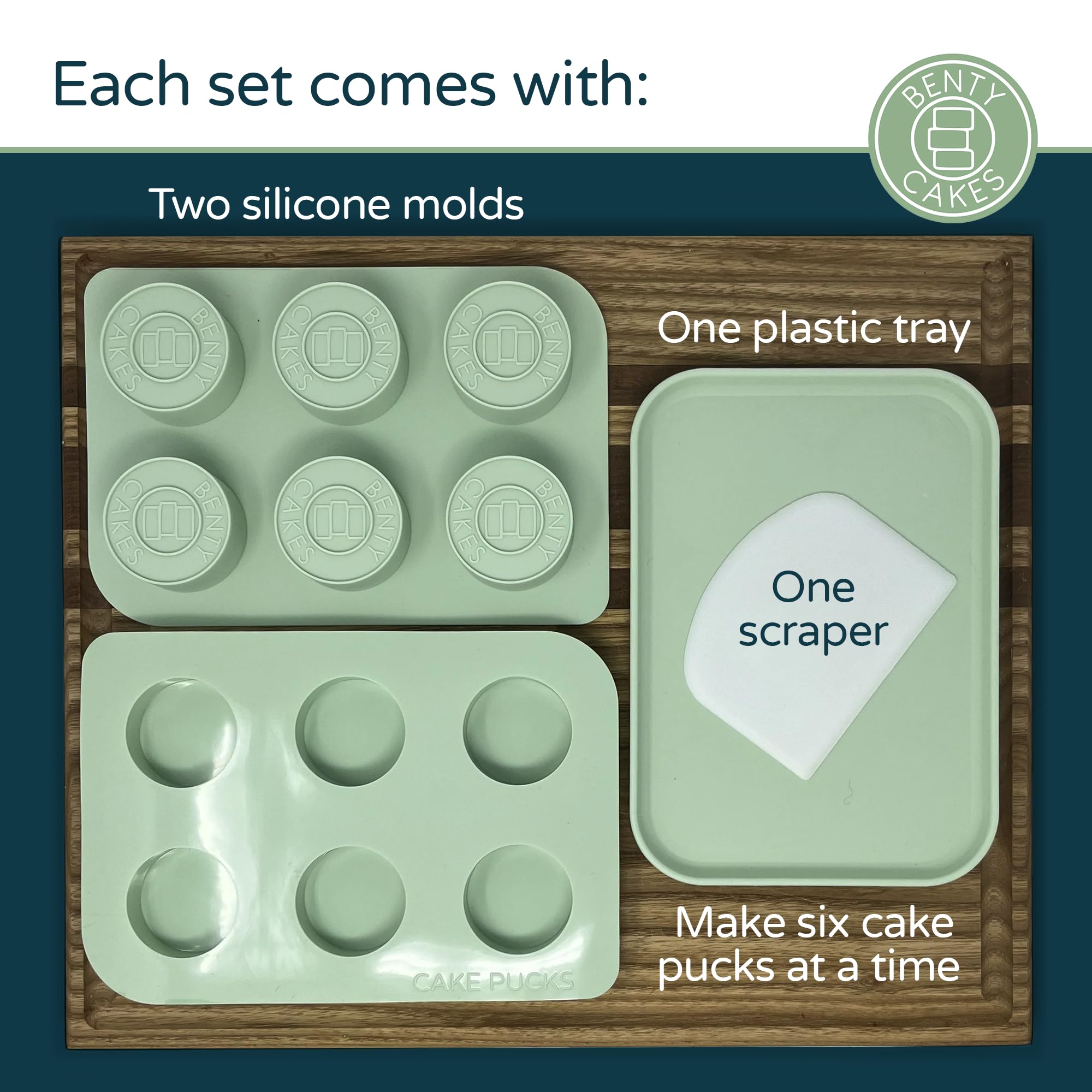 Set de moldes para cocina familiar de Benty Cakes.