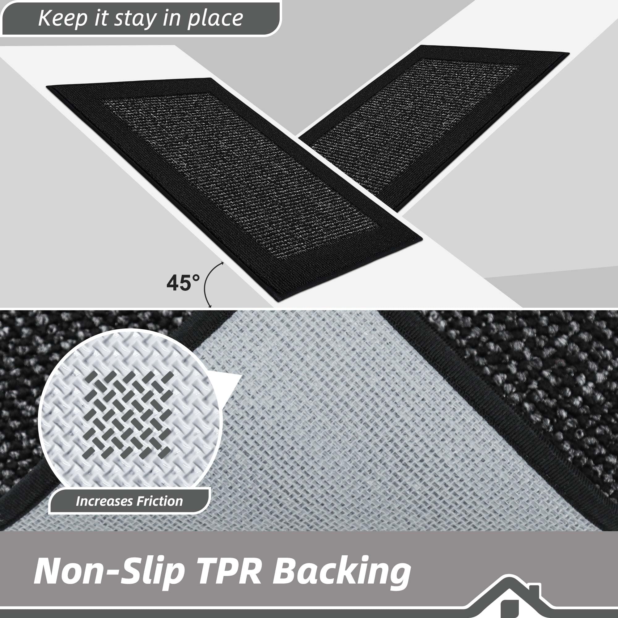 Tapete BEQHAUSE absorbente 20x48, protección duradera para fregadero.
